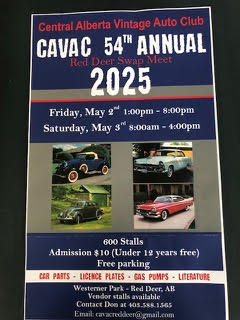 Poster for 25th Peachland Classic Car Show, May 19th 2024